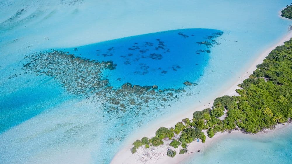 Maldives aerial view