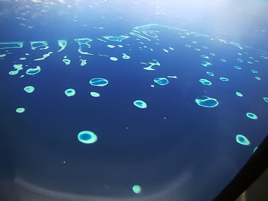 Map of Maldives atolls